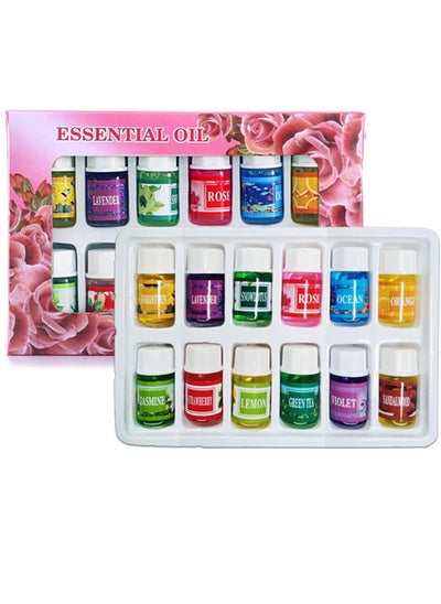 Buy 3ML Essential Oil Aromatherapy Essential Oil for Humidifier Pain Stress Relief Essential Oil Gift Set 12 Pack Aroma Essential Oils in Saudi Arabia