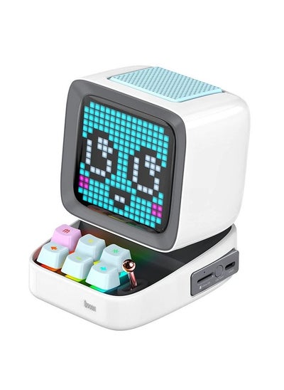 Buy Divoom Ditoo Pro Bluetooth Mini Speaker - White in UAE