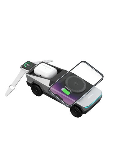 Cyber Dock Cyber Dock 15W Wireless Charger with Rotating Stand & Telescopic Watch ...