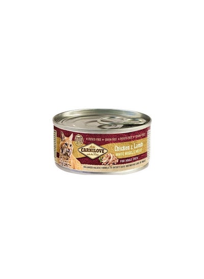 Buy CARNILOVE, CHICKEN&LAMB CAN For Cat - 1 BOX - 12pcs x 100g in UAE