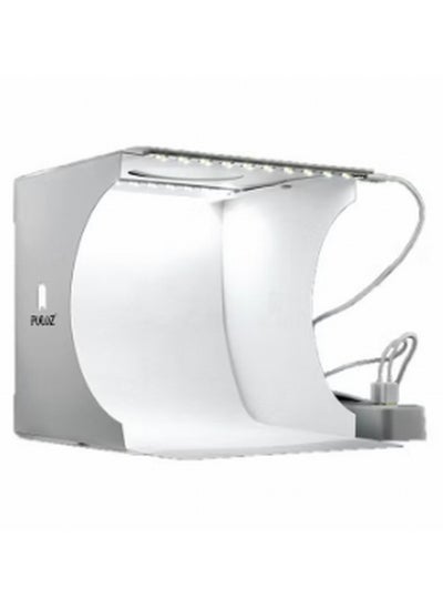 Buy Compact Foldable Design Small LED Photography Studio Box White in UAE