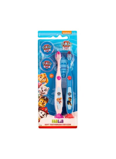 اشتري Nickelodeon Paw Patrol - Children's Toothbrush with Cover, 2 Pieces في السعودية