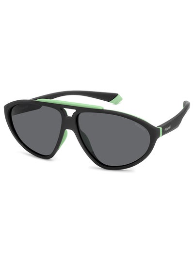 Buy Unisex Polarized Rectangular Sunglasses - Pld 2151/S Black Millimeter - Lens Size: 62 Mm in UAE