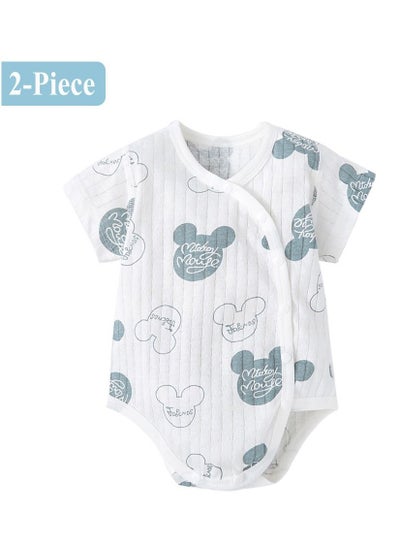 اشتري 2-Piece Baby Mickey Animal Print Onesies Is Suitable For 9-12 Months 62cm في الامارات