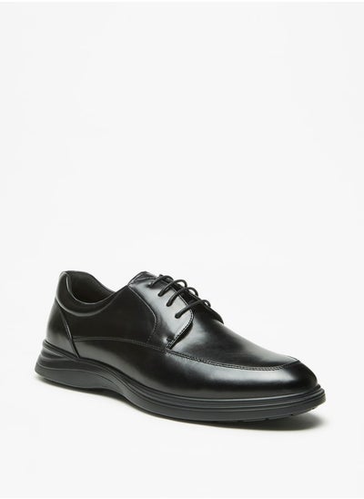 Buy Men's Solid Derby Shoes with Lace-Up Closure in UAE