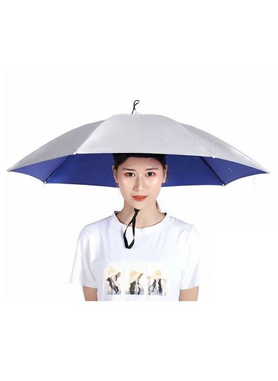 Buy Portable Outdoor UV Protection Fishing Head Wearing Umbrella in UAE