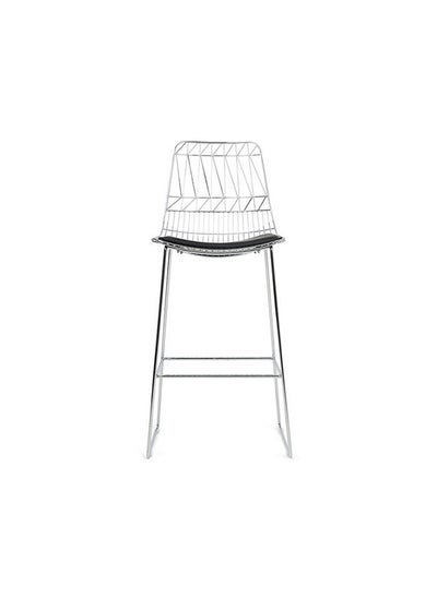 Buy Linon Barstool, Silver & Black in UAE