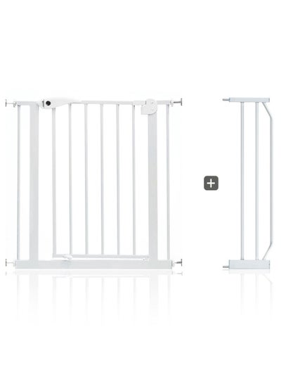 اشتري Baby Safe - Metal Safety Gate w/t 20cm Extension - White في الامارات