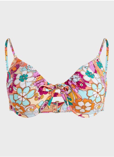 Buy Tie Detail Bikini Top in Saudi Arabia