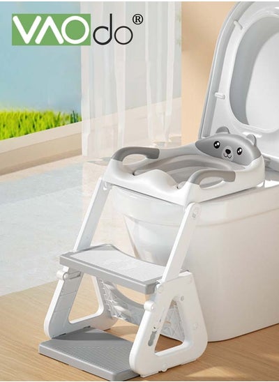 Buy Potty Training Seat Upgrade Toddler Toilet Seat for Boys and Girls 2 in 1 Potty Training Toilet Splash Guard Anti-Slip Pad Step Stool in UAE