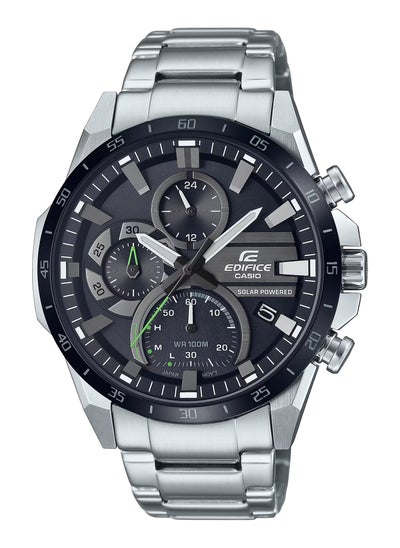 اشتري Edifice Solar Powered Chronograph Stainless Steel Men's Watch EQS-940DB-1AV في الامارات