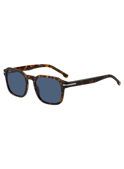 Buy Men's UV Protection Rectangular Shape Acetate Sunglasses BOSS 1627/S BLUE 43 - Lens Size: 43.4 Mm - Hvn in UAE