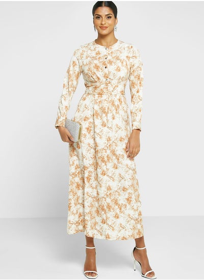 Buy Floral Print Dress in Saudi Arabia