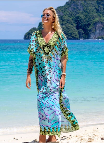 Buy Beach Printed Robe Sunscreen Cover in UAE