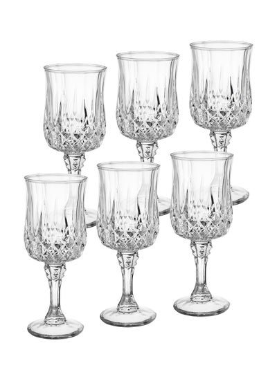 Buy Clear glass juice glasses set for multiple uses in Saudi Arabia