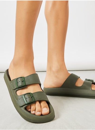 Buy Double Strap Open Toe Sandals in Saudi Arabia