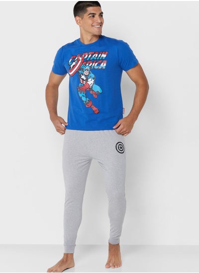 Buy Captain America  Sustainable Pyjama Set in UAE