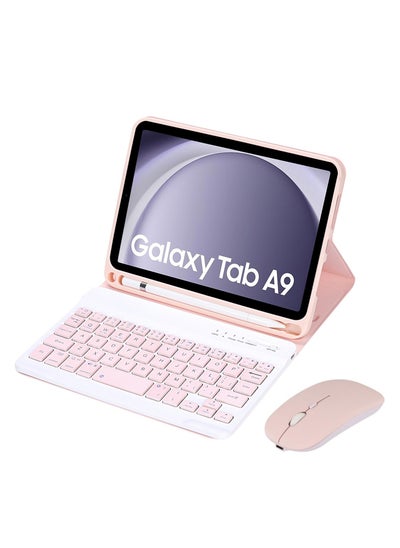 Buy Samsung Galaxy Tab A9 8.7 Inch 2023 SM-X110 / SM-X115 Keyboard Case with Detachable Wireless Keyboard for Samsung Galaxy Tab A9 8.7" 2023 in Saudi Arabia