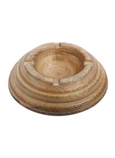 Buy CigarCrest Acacia Wood Ashtray Crafted From Natural Wood Sustainable Design Perfect For Indoor Outdoor Use Durable Unique Strong Earth Friendly Smoking Essential in UAE