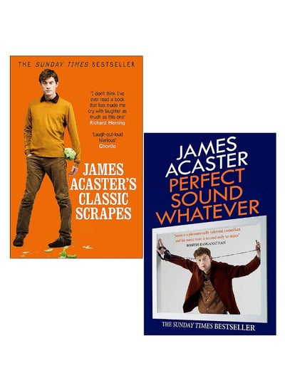 Buy James Acaster Collection 2 Books Set (James Acaster's Classic Scrapes, Perfect Sound Whatever) in UAE