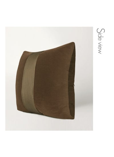 Buy Mocha Medley Coffee Brown Center Band Cushion in UAE