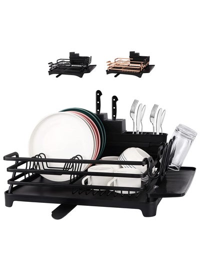 Buy TYCOM Dish Rack - Drying Stand Dish Rack- Dish Rack Kitchen Organizer -Dish Rack With Tableware Cutting Board Rack, Dish Rack Drainer Board Rack, 1-Layer Dish Racks For Home Kitchen (BLACK)… in UAE