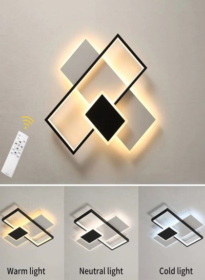 Buy Modern Square Ceiling Light Dimmable with Remote Control in UAE
