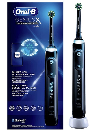 Buy Oral-B Genius X Electric Toothbrush with Artificial Intelligence, Black in UAE