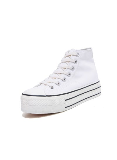 Classic All Star Sneakers White Increase Height Cloth Shoes price in ...