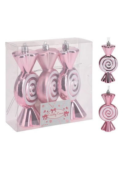 اشتري Christmas  Candy 13cm Pink Set of 3 في الامارات