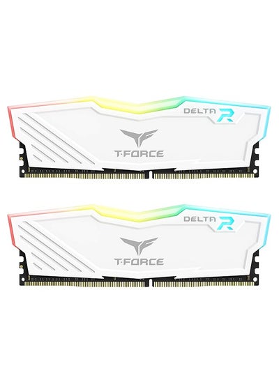 Buy T Force Delta Rgb Ddr4 16Gb 2X8Gb 3600Mhz Pc4 28800 Cl18 Desktop Gaming Memory Module Ram Tf4D416G3600Hc18Jdc01 White in Saudi Arabia