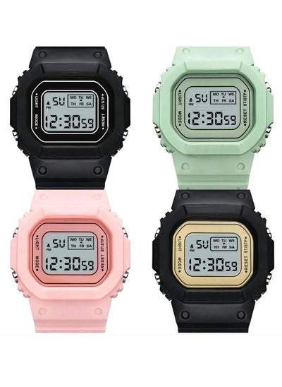 Buy 4Pcs Kids Water Resistant Digital Watch in Saudi Arabia