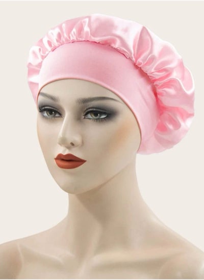 Buy Soft Satin Hair Cap Pink color in UAE