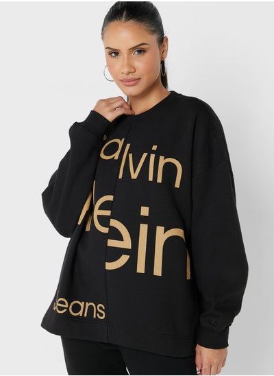 Buy Oversized Logo Sweatshirt in UAE