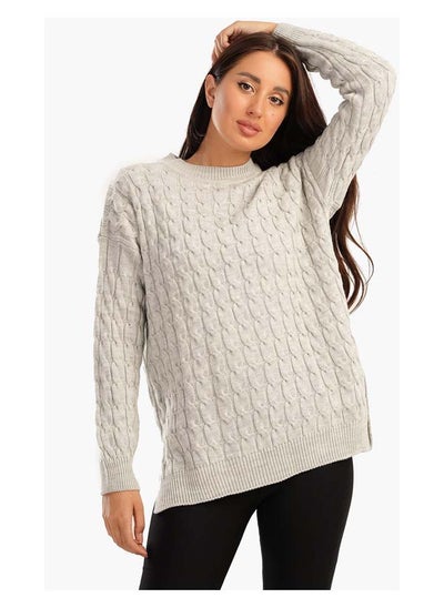 Buy Knitted Pullover with Slits in Egypt