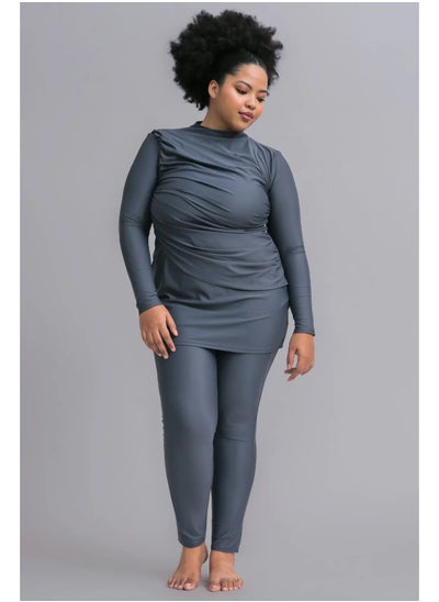 Buy Solid Long Sleeves Burkini with Leggings in Egypt