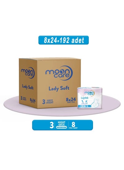 Buy Hygienic Pad Lady Soft Soft Night (192 Pads) in Saudi Arabia