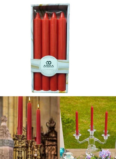 Buy Set of 4 scented candles red in Saudi Arabia