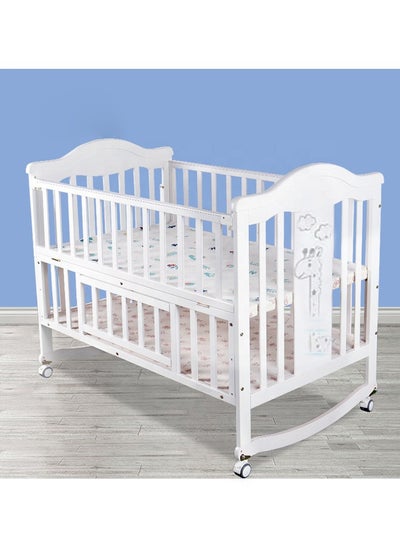 Buy Wooden Baby Cot with Wardrobe and Mosquito Net in Saudi Arabia