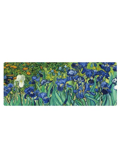 اشتري 300x800x1.5mm Unlocked Am002 Large Oil Painting Desk Rubber Mouse Pad(Iris) في السعودية