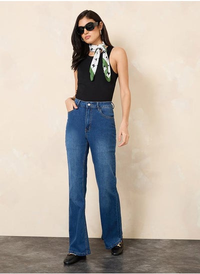 اشتري High Rise Fit and Flare Jeans في السعودية