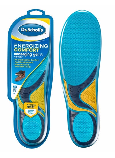 Buy Dr. Scholl's Energizing Comfort Massaging Gel Insoles Men's in UAE