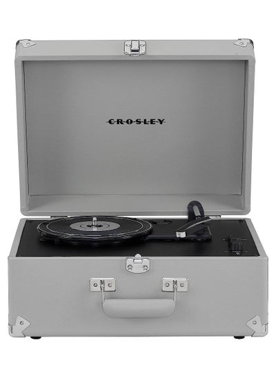 اشتري Crosley CR6253B-GY Anthology Vintage 3-Speed Bluetooth in/Out Suitcase Turntable Gray في الامارات