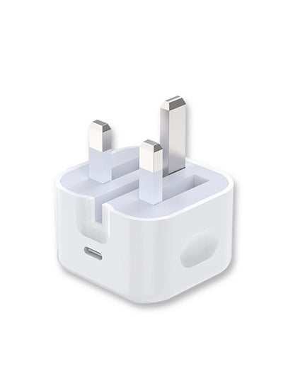 Buy 20W USB C Power Adapter Compatible with Apple iPhone 15/Plus/Pro/Pro Max, iPad, iPad Pro/Air, iPad Mini, PD Fast Wall Charger with 2M USB C to C Charging Cable  White in UAE