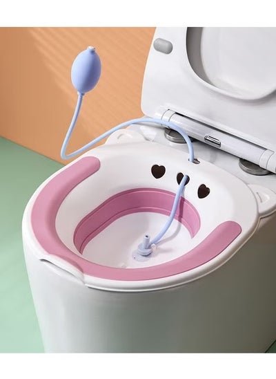 Buy Sitz Bath for Toilet Seat,Steam Seat for Toilet, Foldable Postpartum Care Basin, Suitable for Pregnant Women, Postpartum Care, Perineum Treatment, Sitz Bath for Hemorrhoids in UAE