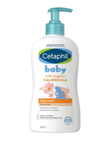 اشتري Cetaphil Baby Daily Lotion With Organic Calendula 400 ml في الامارات