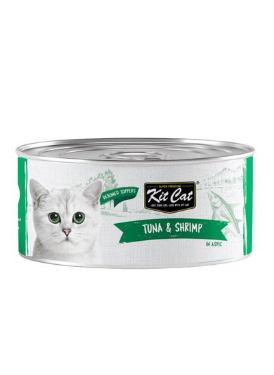 Buy Kit Cat Deboned Tuna & Shrimp Toppers 80g in UAE