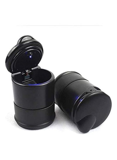 Buy Black Portable Led Light Lamp Car Cigarette Ashtray Holder One Size in UAE