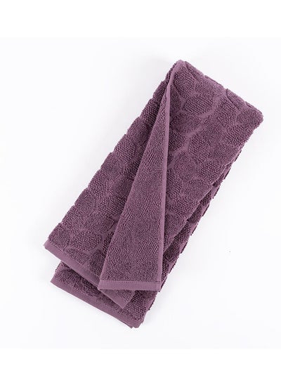 Buy Sara Hand Towel, Berry - 550 GSM, 80x50 cm in UAE