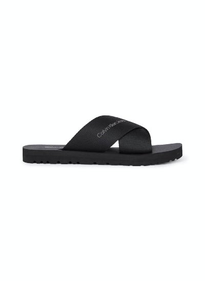 Buy Men's Webbing Sandals -  polyester webbing upper, Black in Saudi Arabia